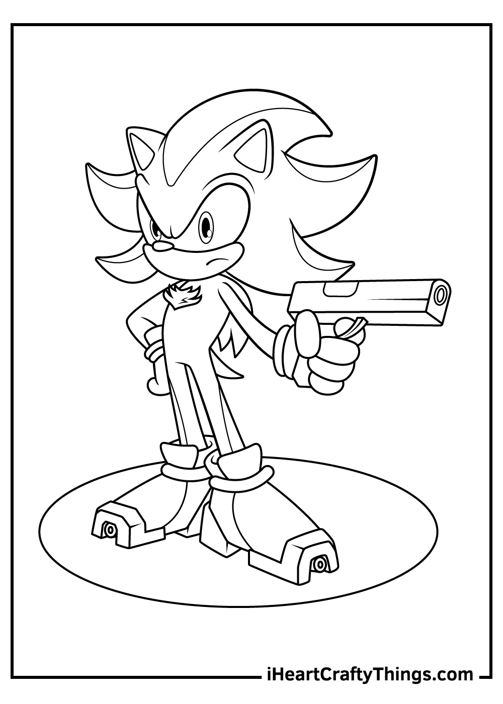 Shadow Sonic The Hedgehog Coloring Pages 22 Free Printables