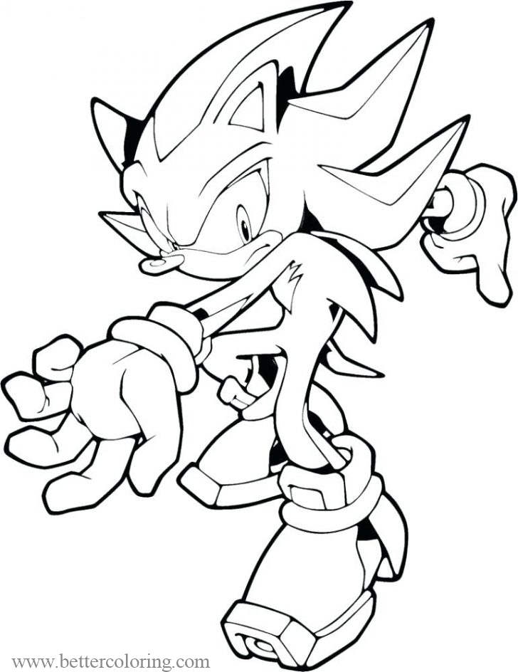 shadow the hedgehog coloring page shadow the hedgehog coloring page