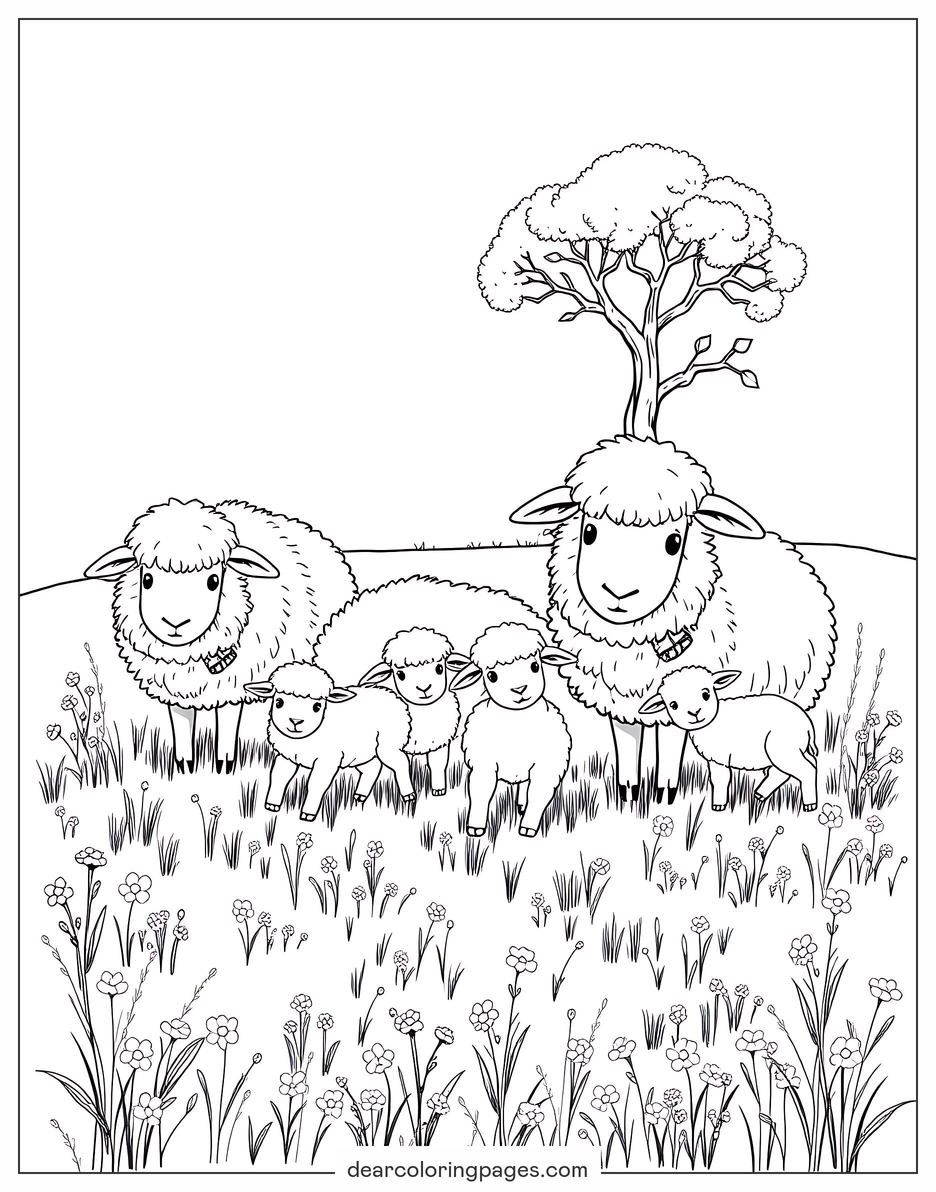 Sheep Coloring Pages 16 Free Printable Coloring Pages