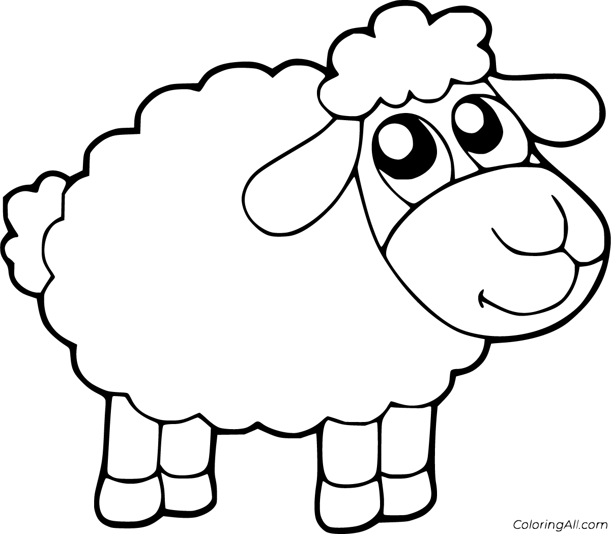 Sheep Coloring Pages 71 Free Printables ColoringAll