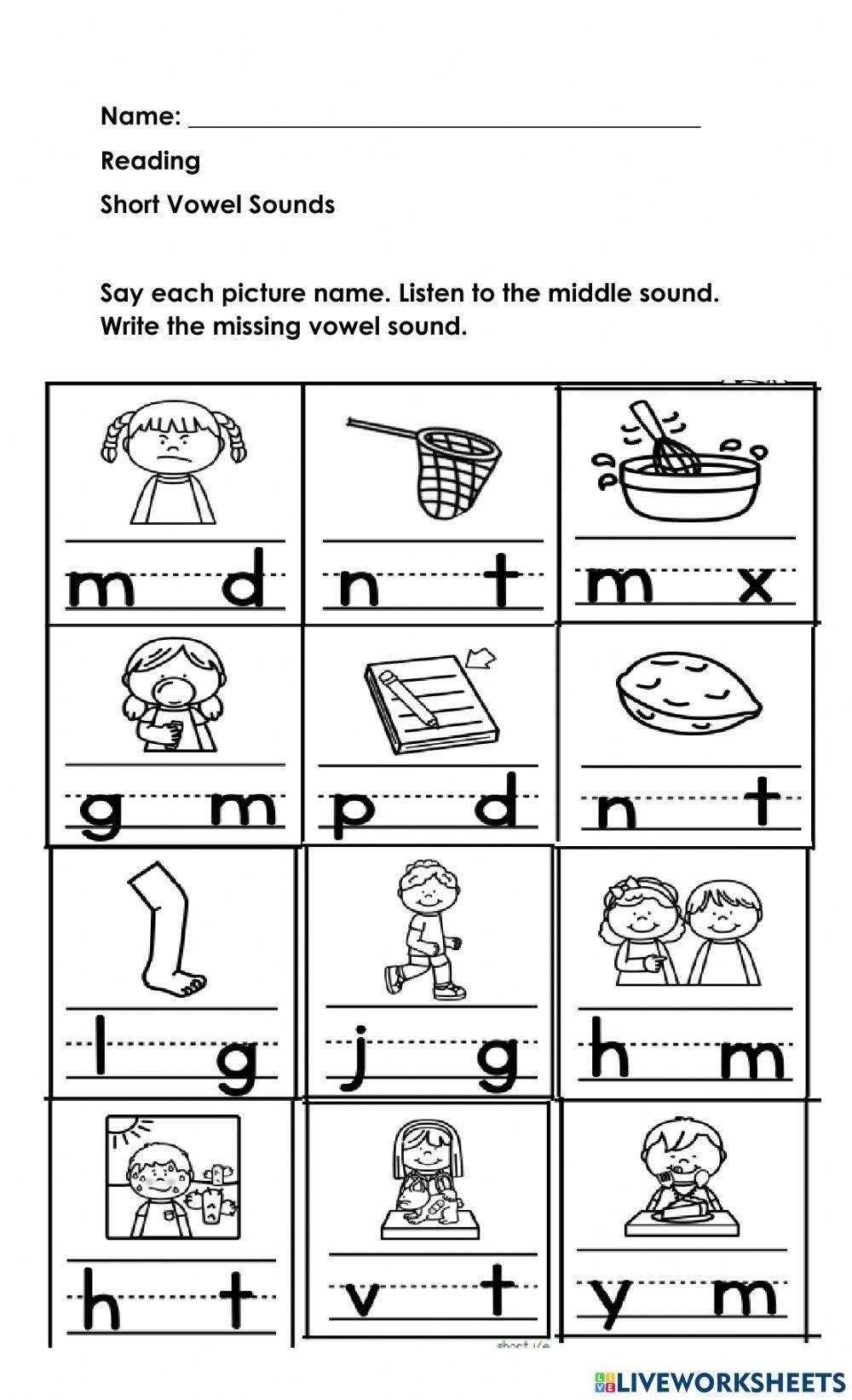 Short Vowel Sounds Online Pdf Activity Worksheets Library Short Vowel Sounds Online Pdf Activity Worksheets Library