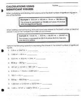 Significant Figures Worksheet 2 By Lesson Universe Worksheets Library