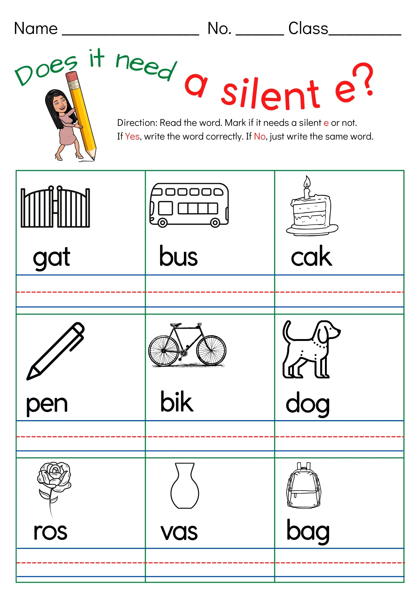 Silent E Maze Worksheet Free Printable PDF For Kids Worksheets Library