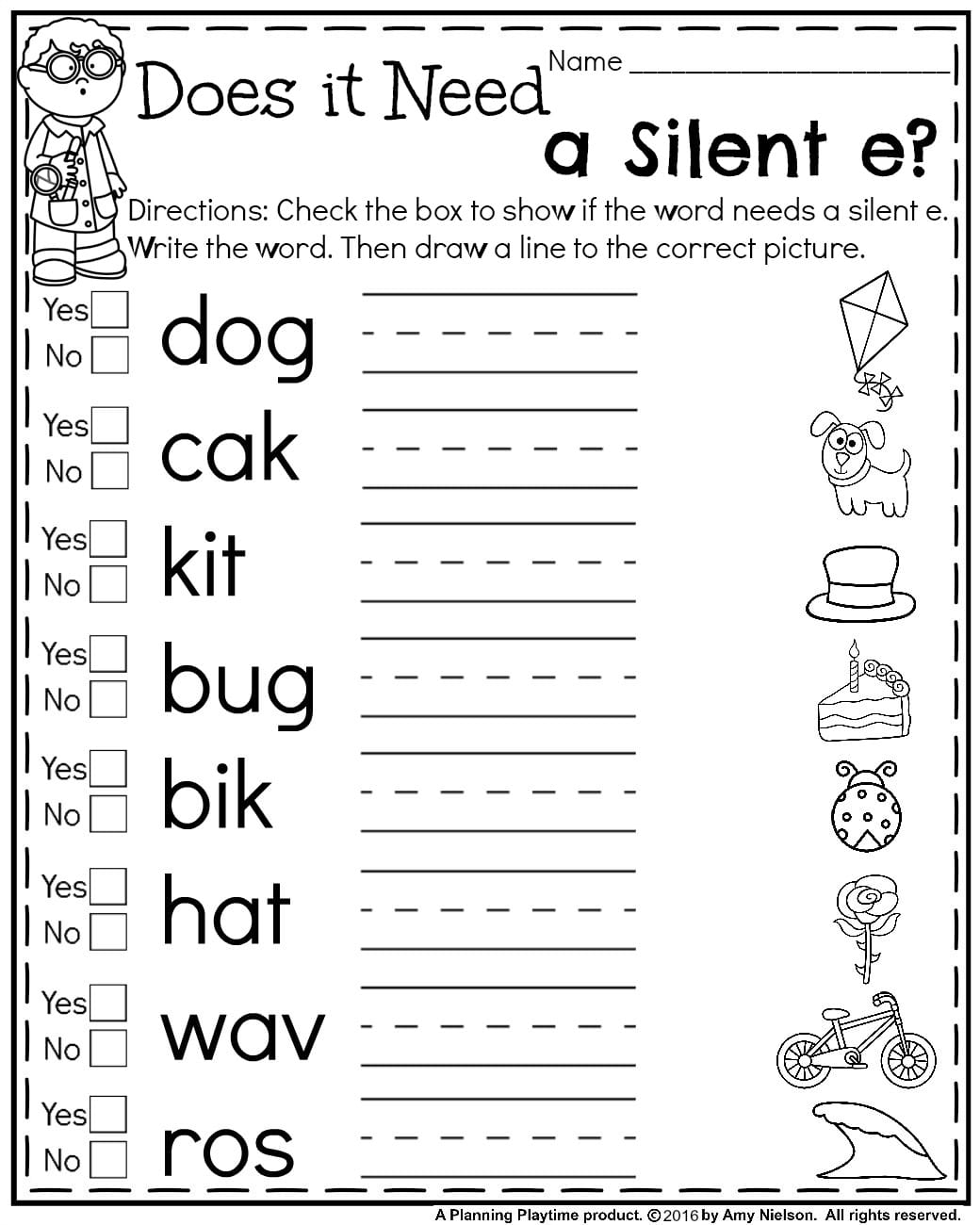 Silent E Worksheets Free Printable Worksheets For All Worksheets Samples