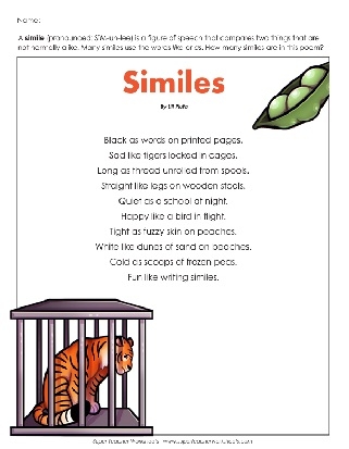 Similes And Metaphors Worksheets Engaging Exercises For Figurative