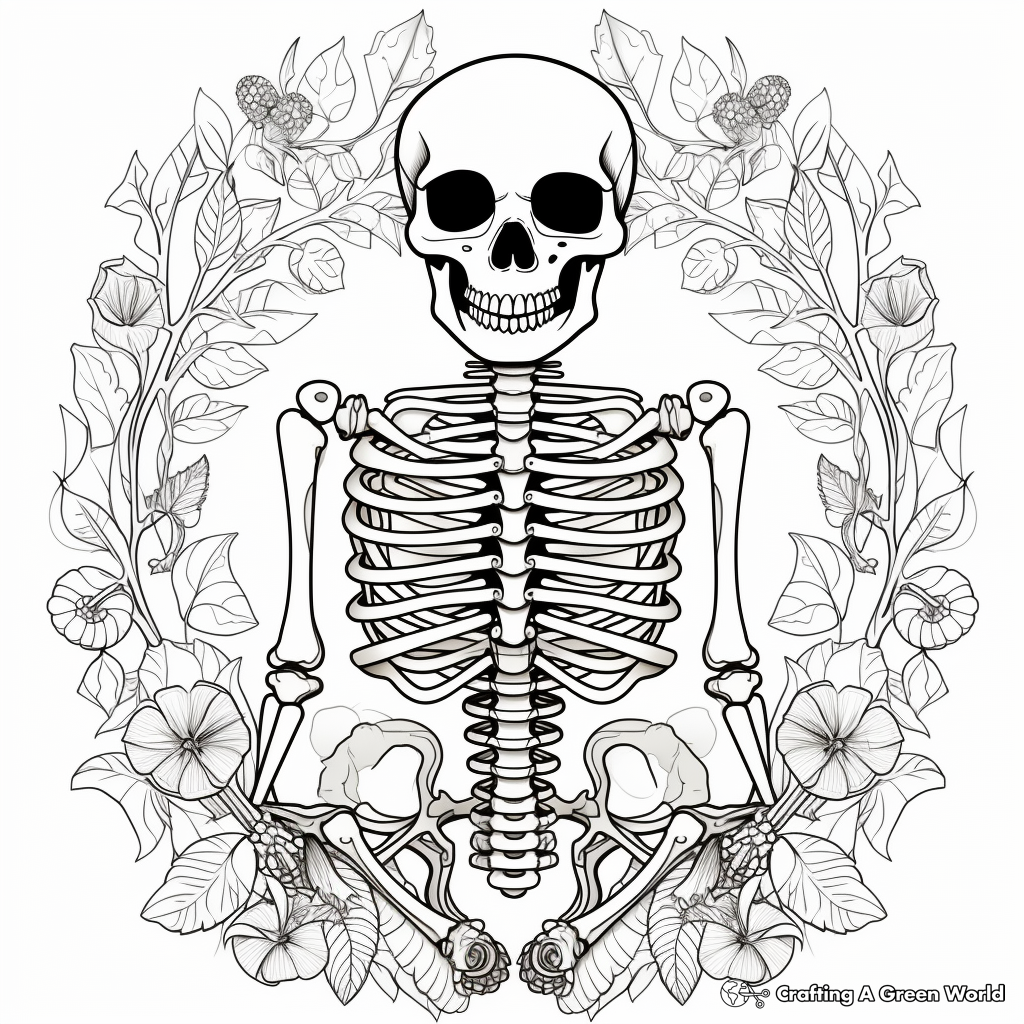 Skeleton Coloring Pages Free Printable Skeleton Coloring Pages Free Printable