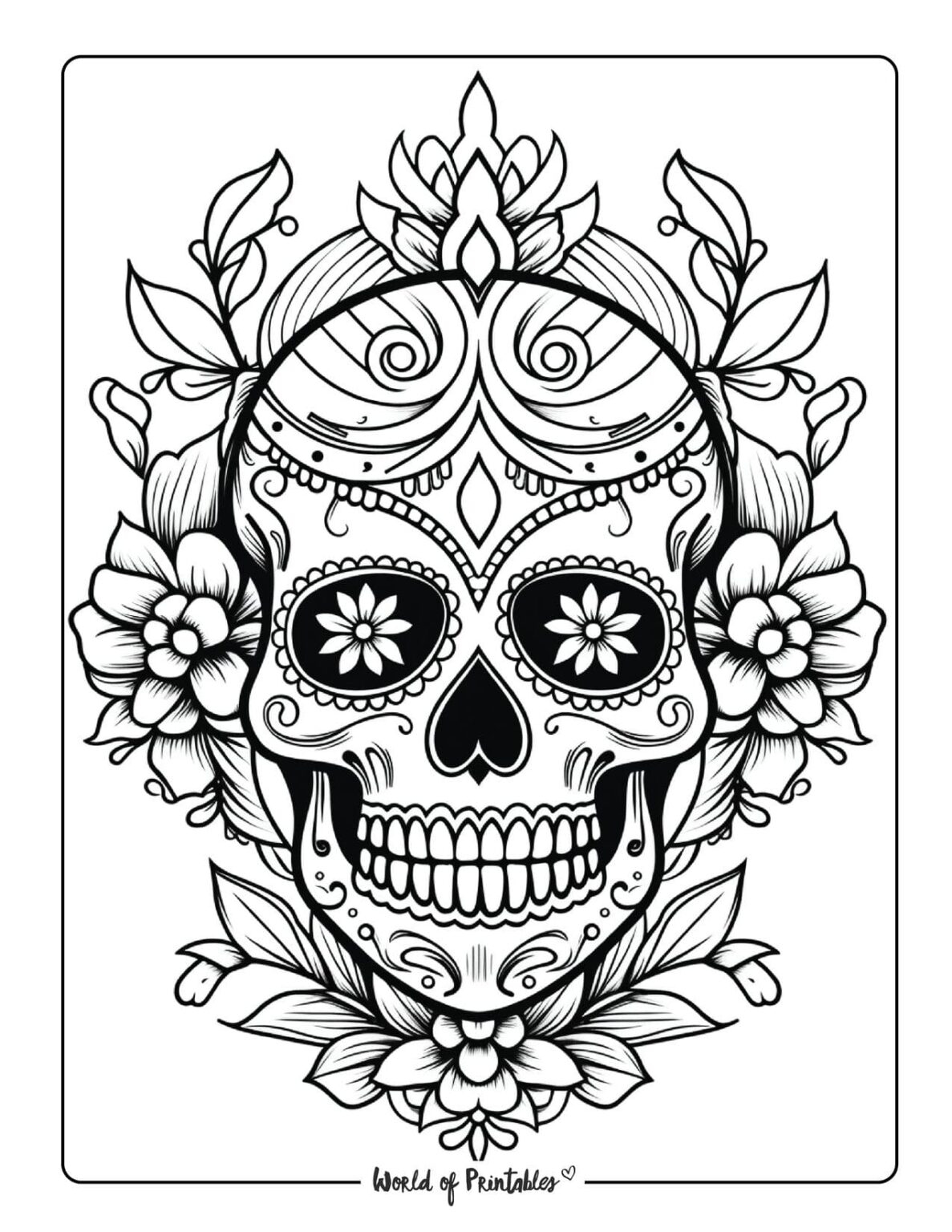 skull coloring pages