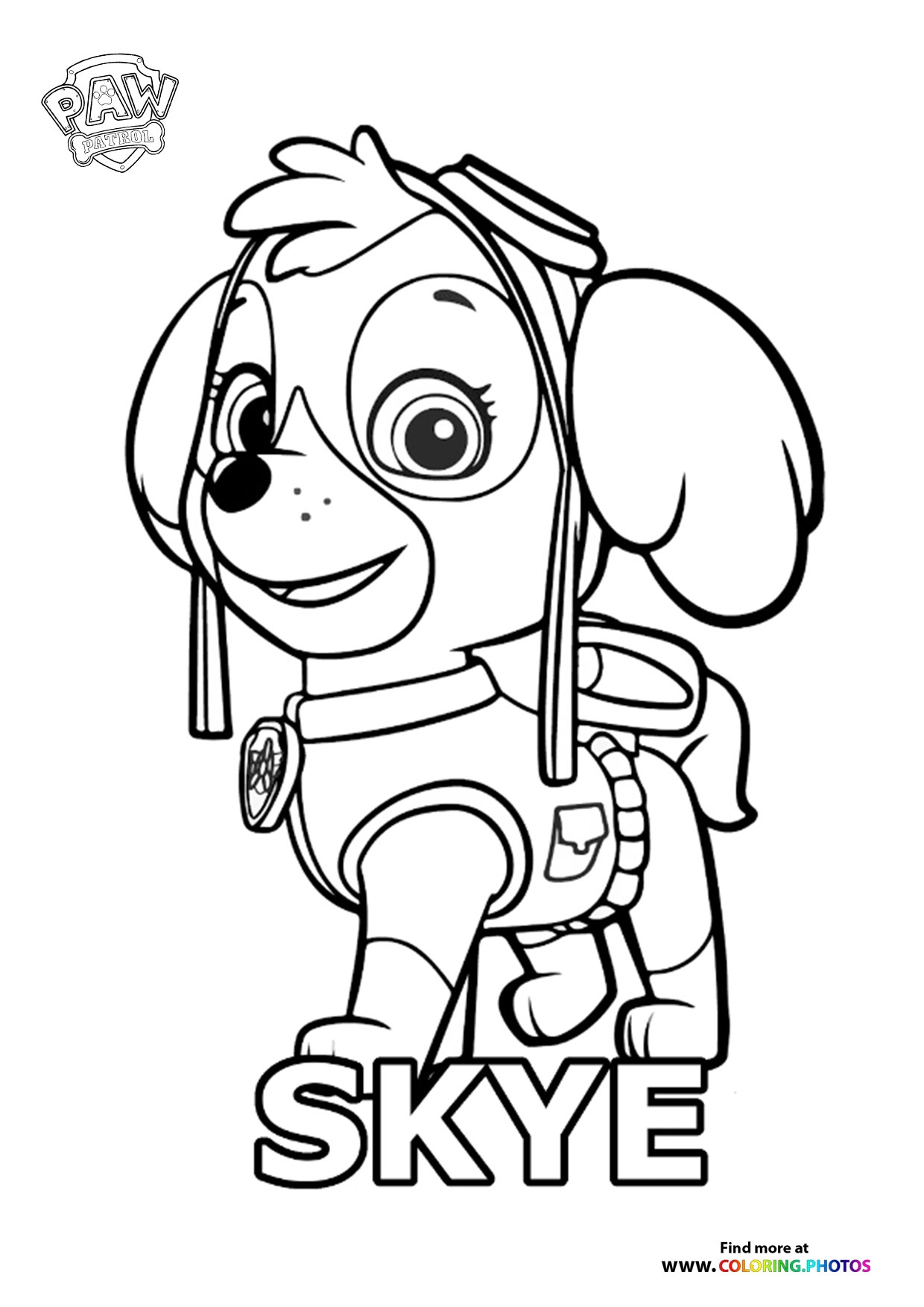 Skye Coloring Pages For Kids