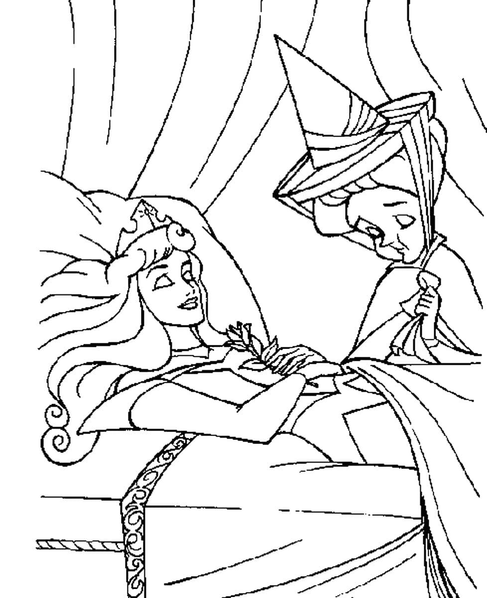 Sleeping Beauty Fairies Coloring Pages Sleeping Beauty Fairies Coloring Pages