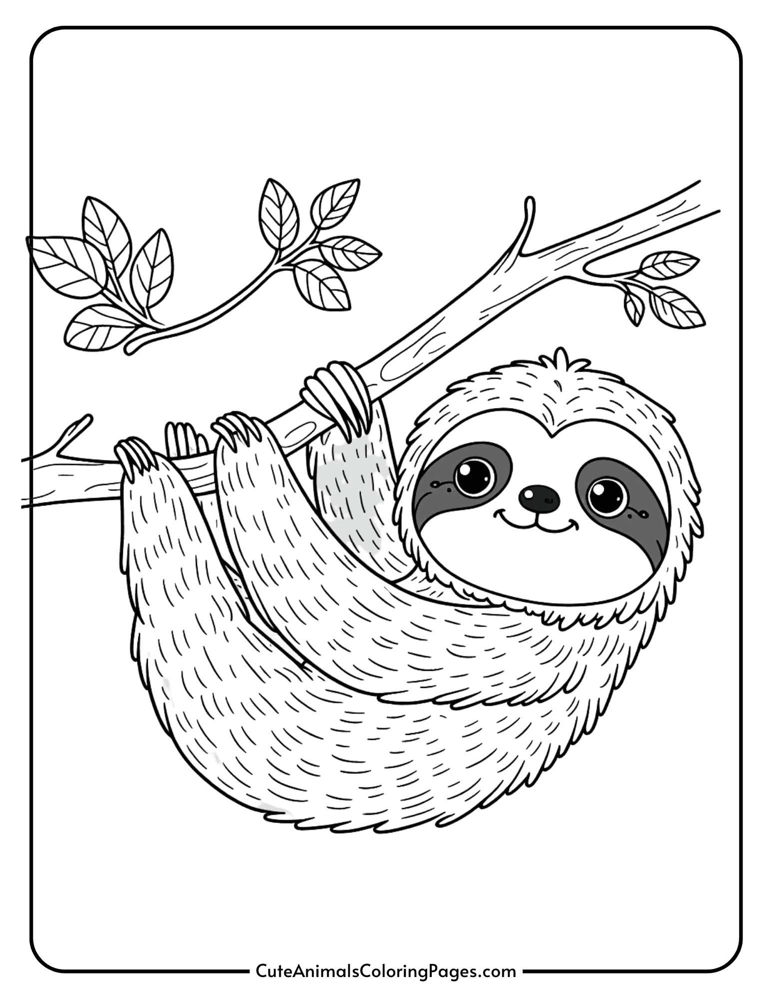 Sloth Coloring Pages 9 Free Printable Pages Cute Animals Coloring Pages Sloth Coloring Pages 9 Free Printable Pages Cute Animals Coloring Pages