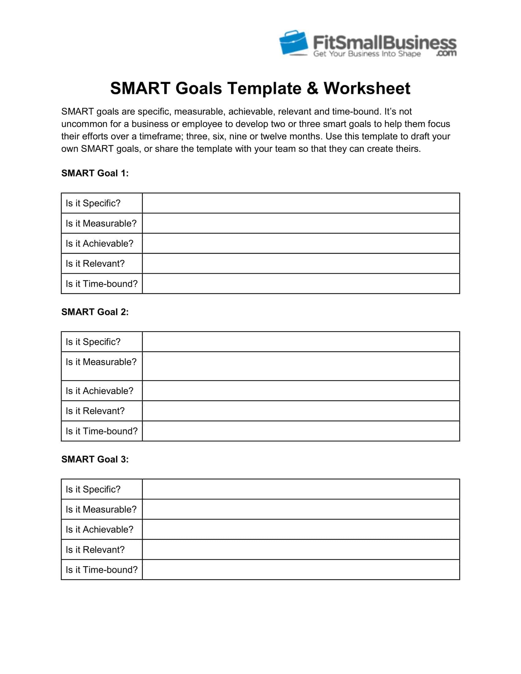 Smart Goals Worksheet Template Astra edu pl Smart Goals Worksheet Template Astra edu pl