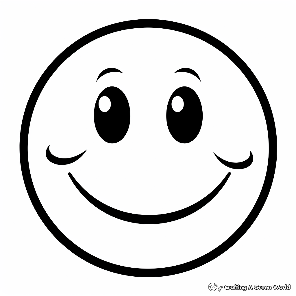 Smiley Face Coloring Pages Free Printable