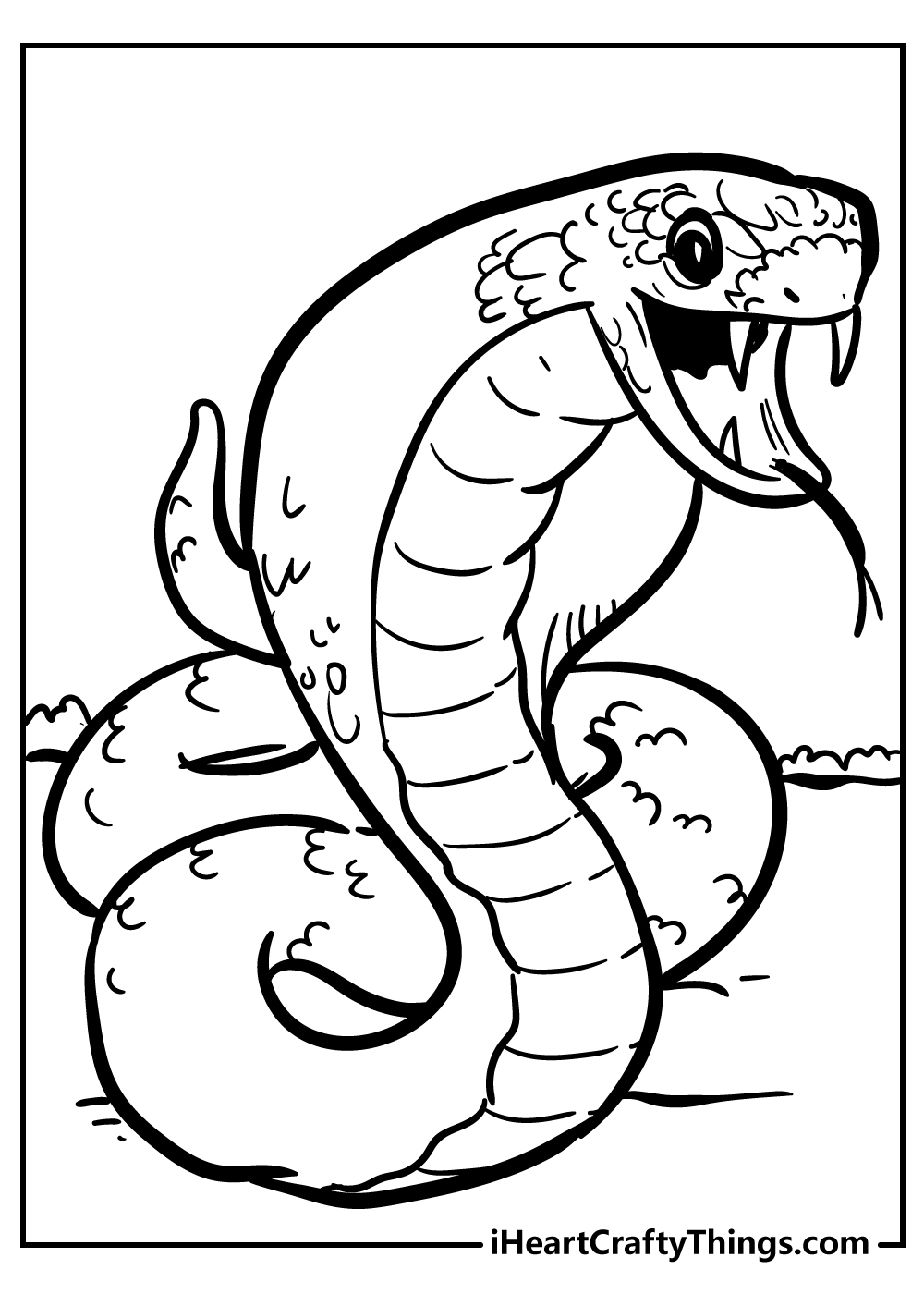 snake coloring pages