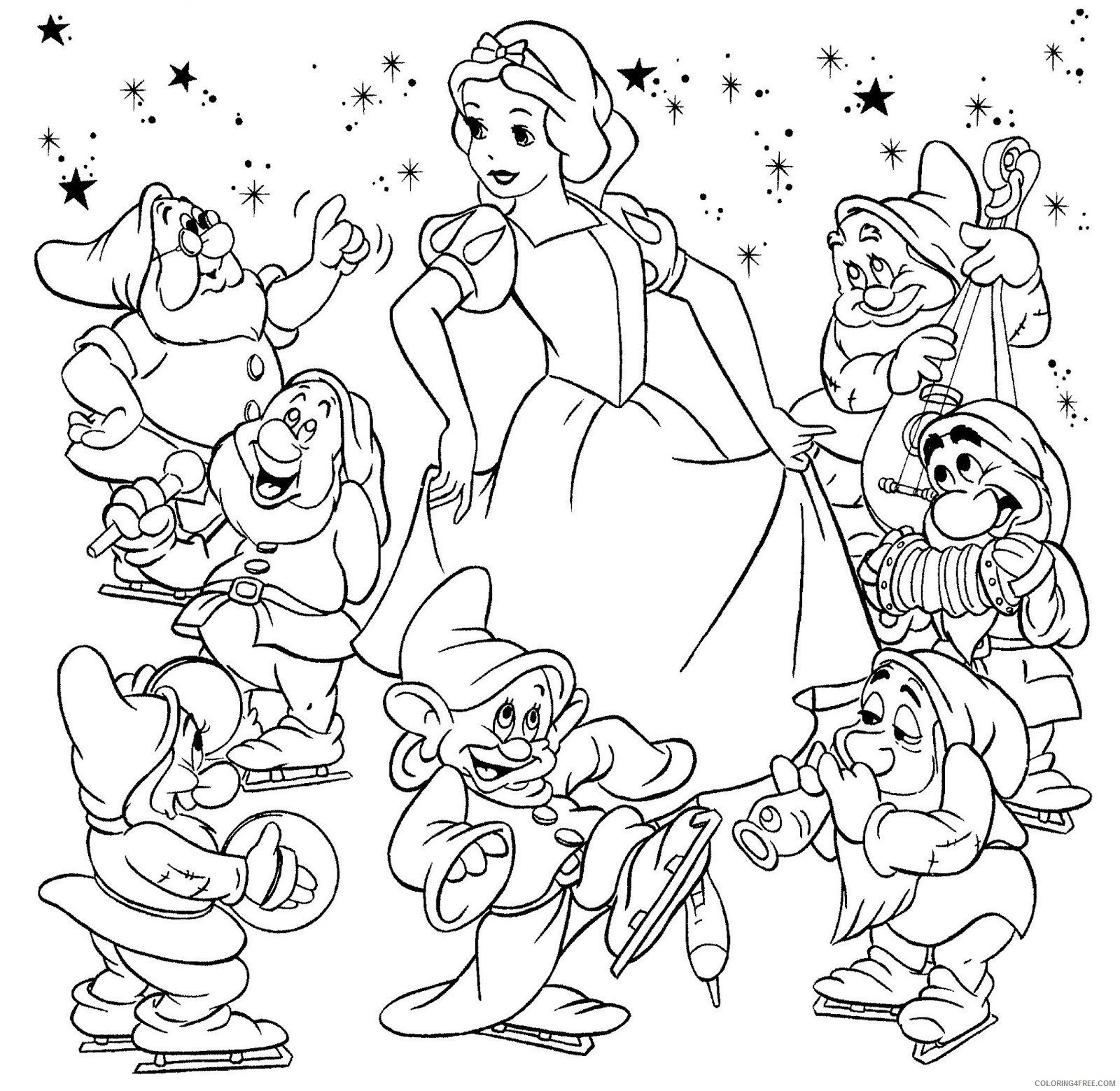 snow white coloring pages snow white coloring pages