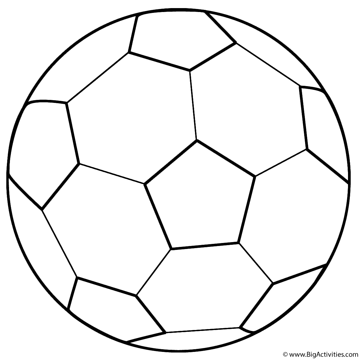 soccer ball coloring page
