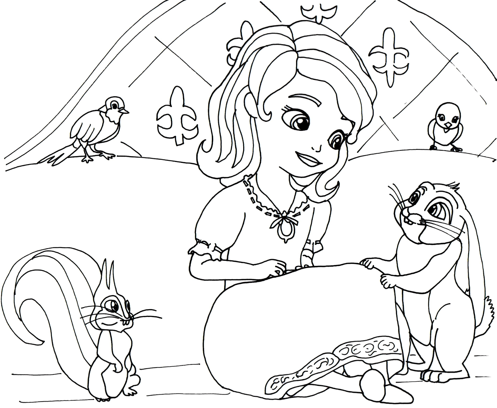 Sofia The First Coloring Pages Sofia Coloring Pages Color Print Free 