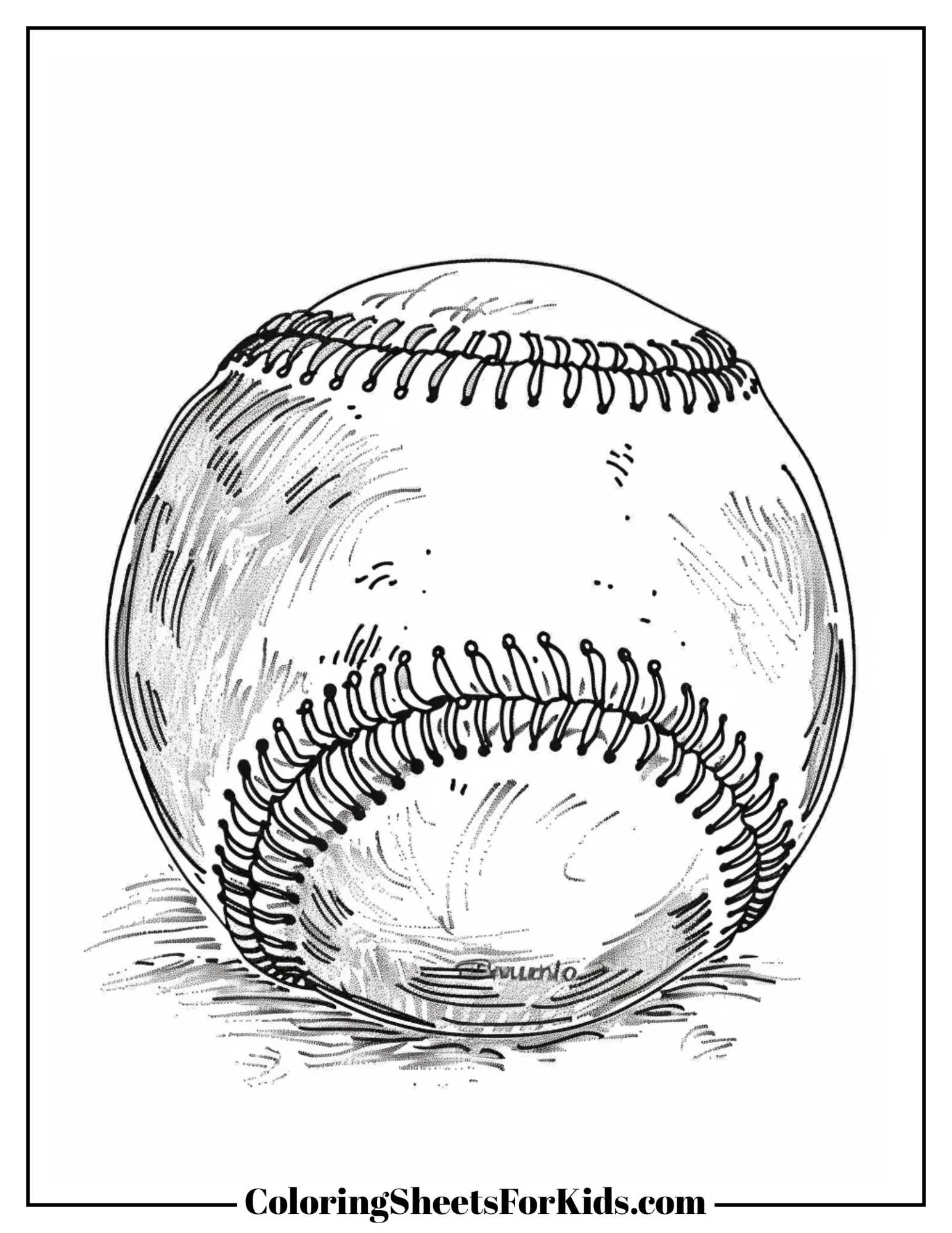 softball coloring pages