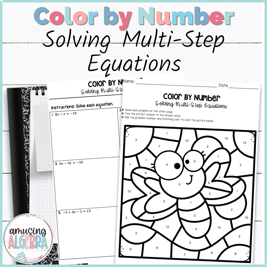 Solving Multi Step Equations Christmas Worksheets Library