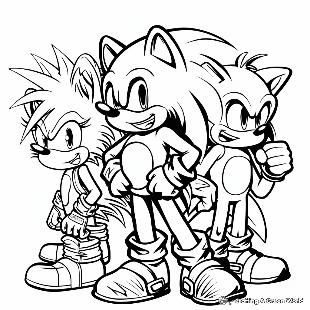 Sonic And Friends Coloring Pages Free Printable Sonic And Friends Coloring Pages Free Printable