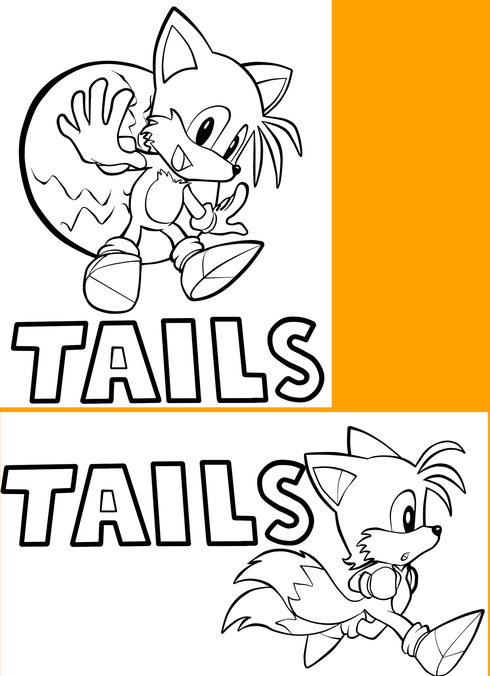 Sonic Printable Coloring Pages Tails 2025 Sonic Printable Coloring Pages Tails 2025