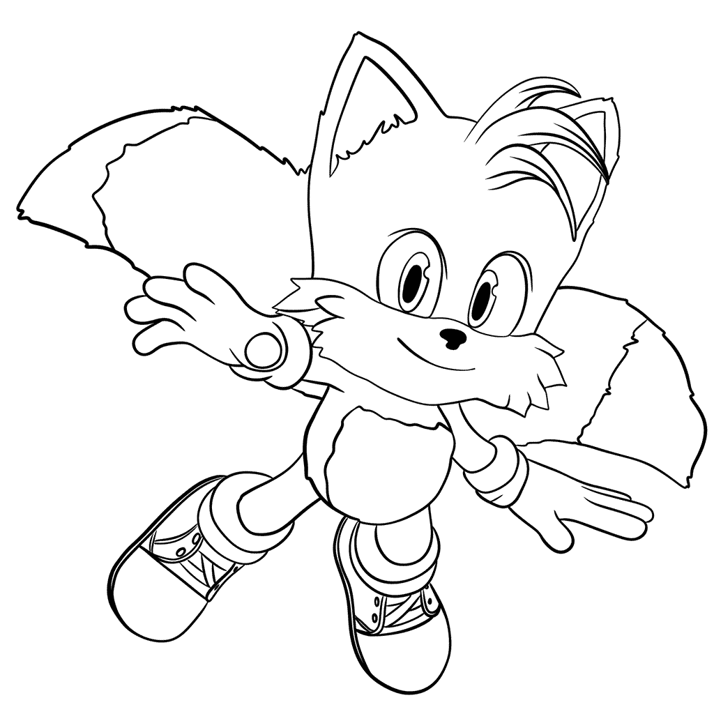 Sonic The Hedgehog Coloring Pages Tails Sonic The Hedgehog Coloring Pages Tails