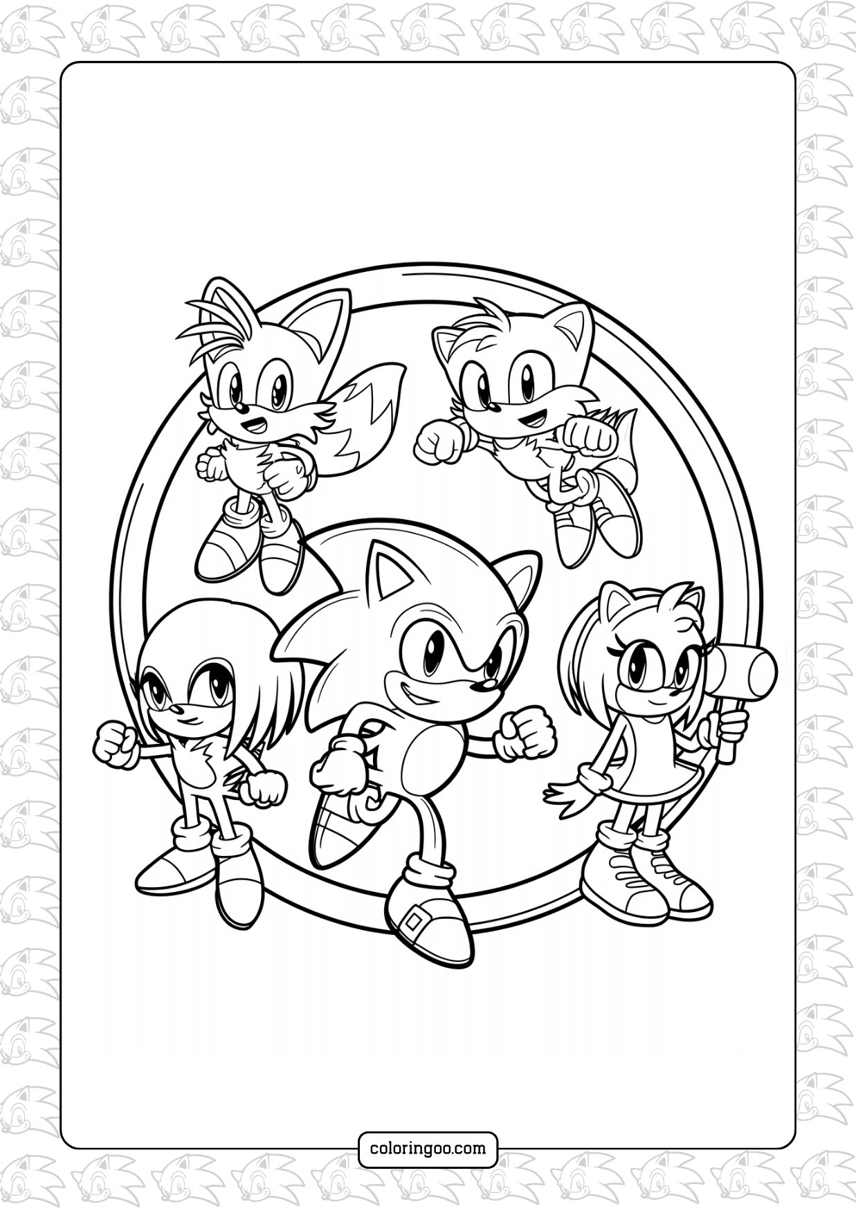 Sonic The Hedgehog Pictures To Print And Color Infoupdate