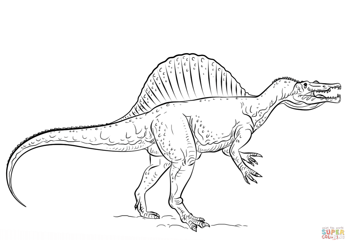 Spinosaurus Coloring Pages To Download And Print For Free