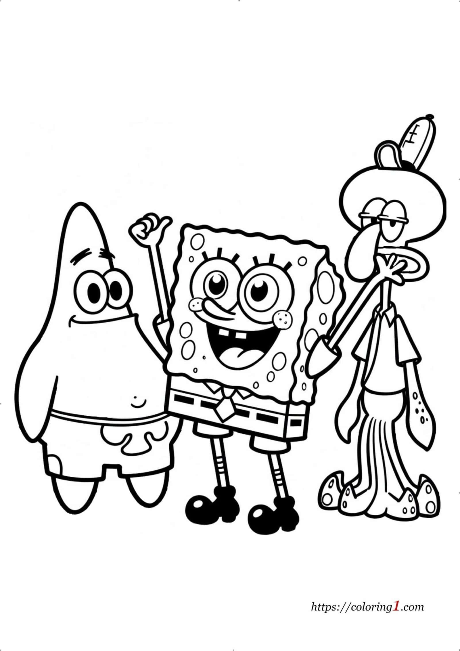 SpongeBob Coloring Pages 27 Free Printable Coloring Sheets 2024