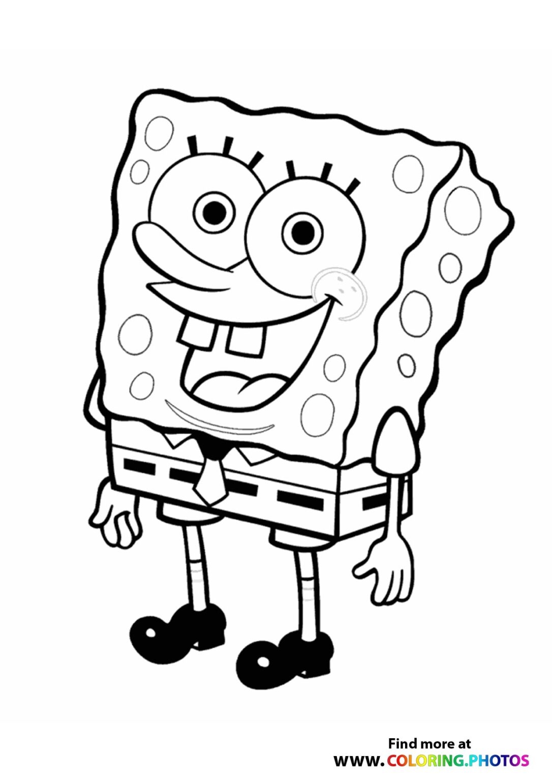 SpongeBob SquarePants Coloring Pages For Kids Free Print Or Download SpongeBob SquarePants Coloring Pages For Kids Free Print Or Download