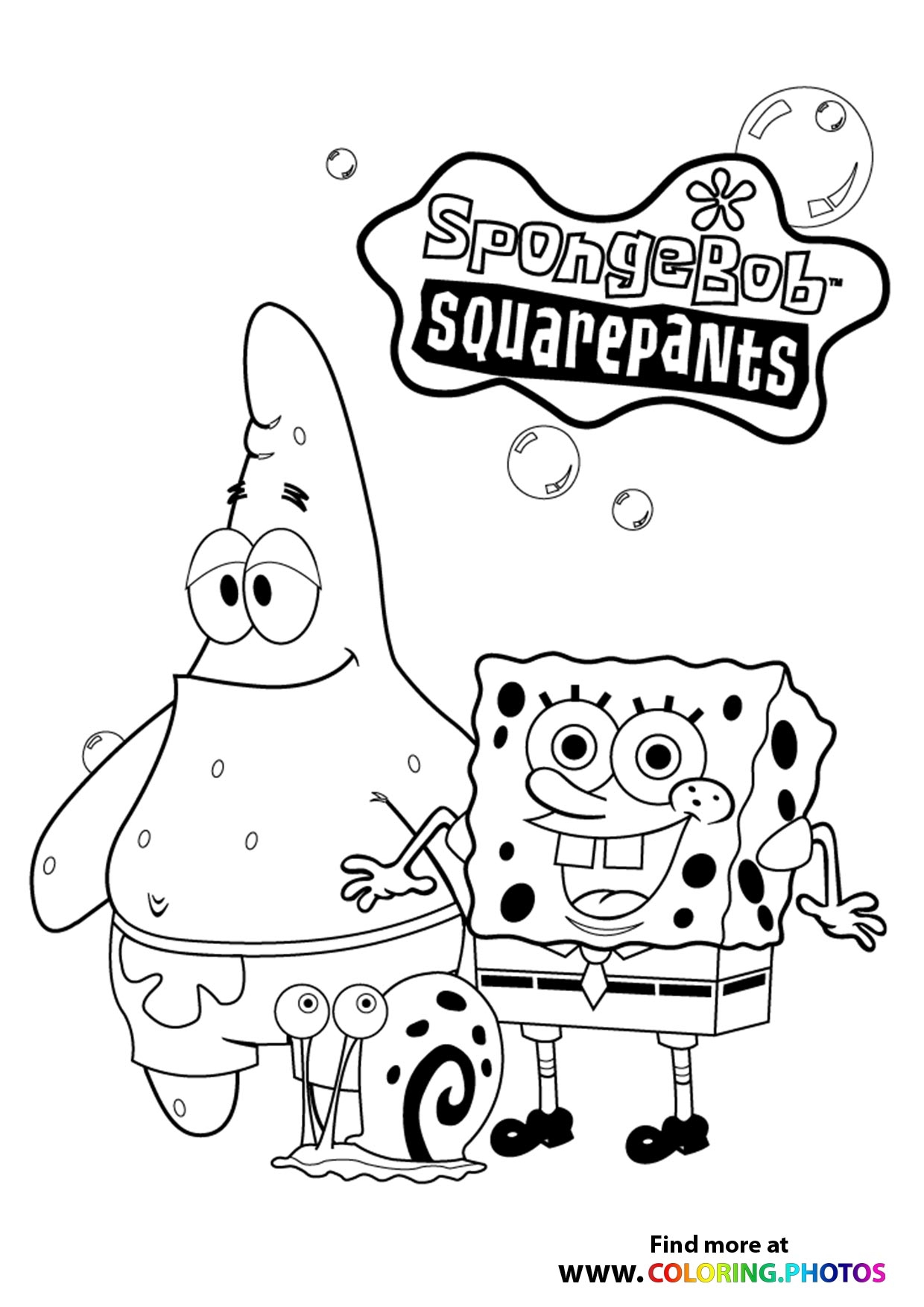 SpongeBob SquarePants Coloring Pages For Kids Free Print Or Download