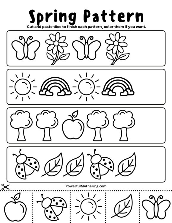 Spring Activity Worksheets Planner Hexagon