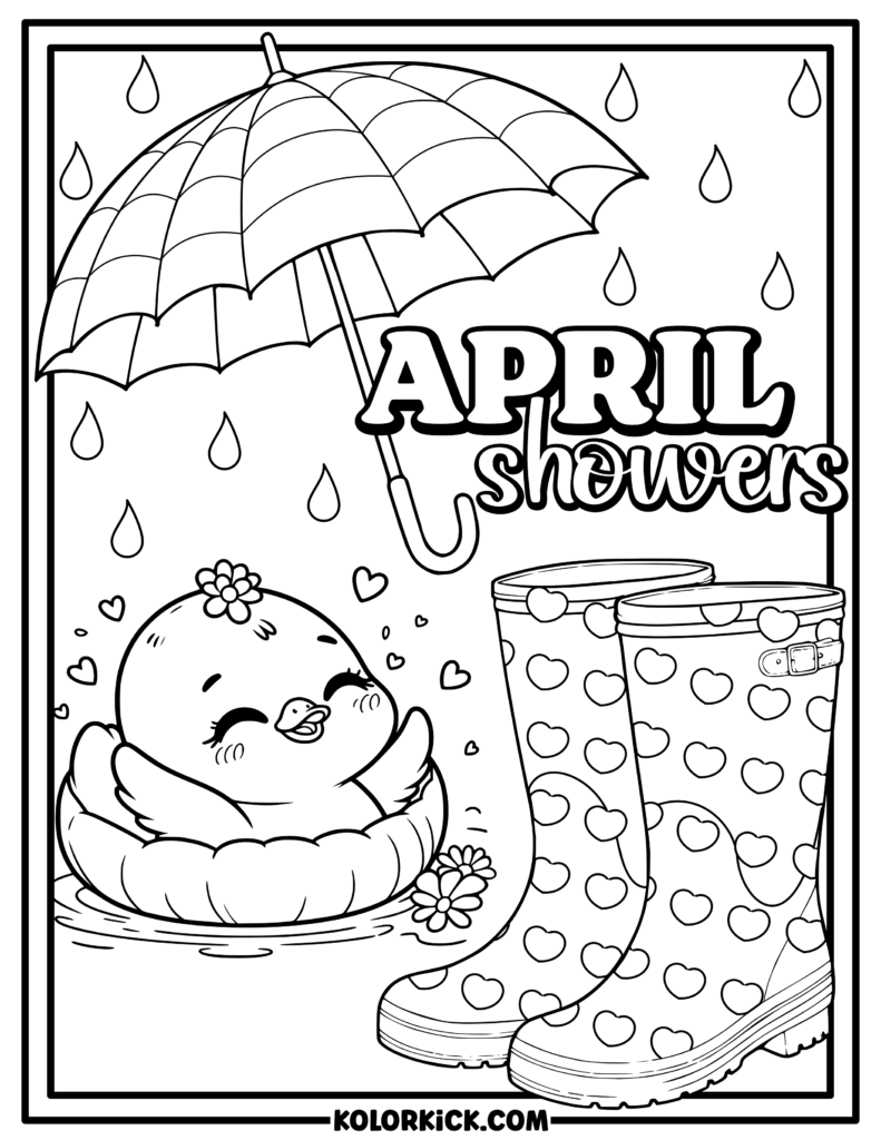 Spring Showers Coloring Pages Spring Coloring Pages For Kids Spring Showers Coloring Pages Spring Coloring Pages For Kids