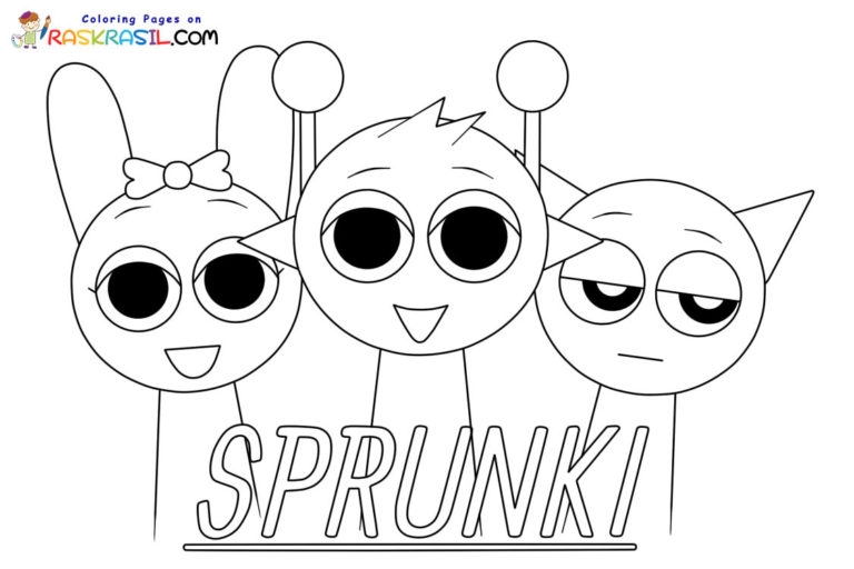 Sprunki Incredibox Coloring Pages Free Printables