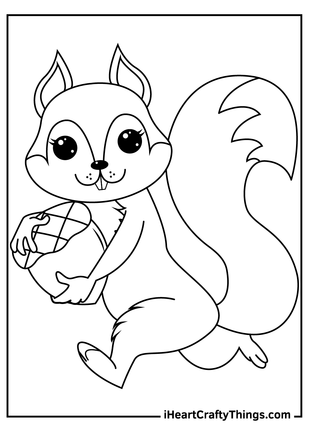 squirrel coloring page squirrel coloring page