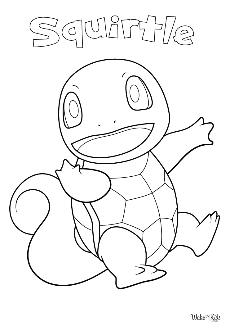 Squirtle Coloring Pages Free Printable PDFs WakeTheKids