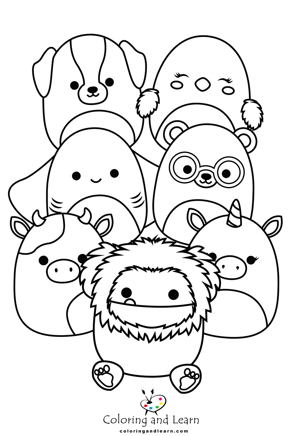 Squishmallows Coloring Pages FREE 2026 Coloring And Learn
