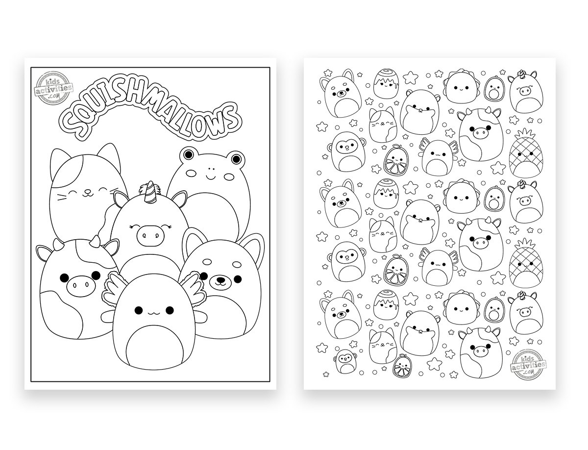 squishmallows coloring pages