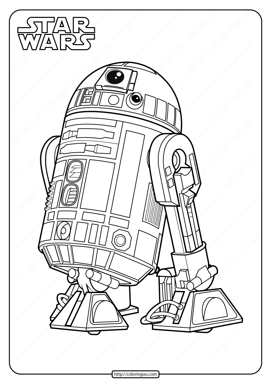 Star Wars R2 D2 Printable Coloring Pages Book