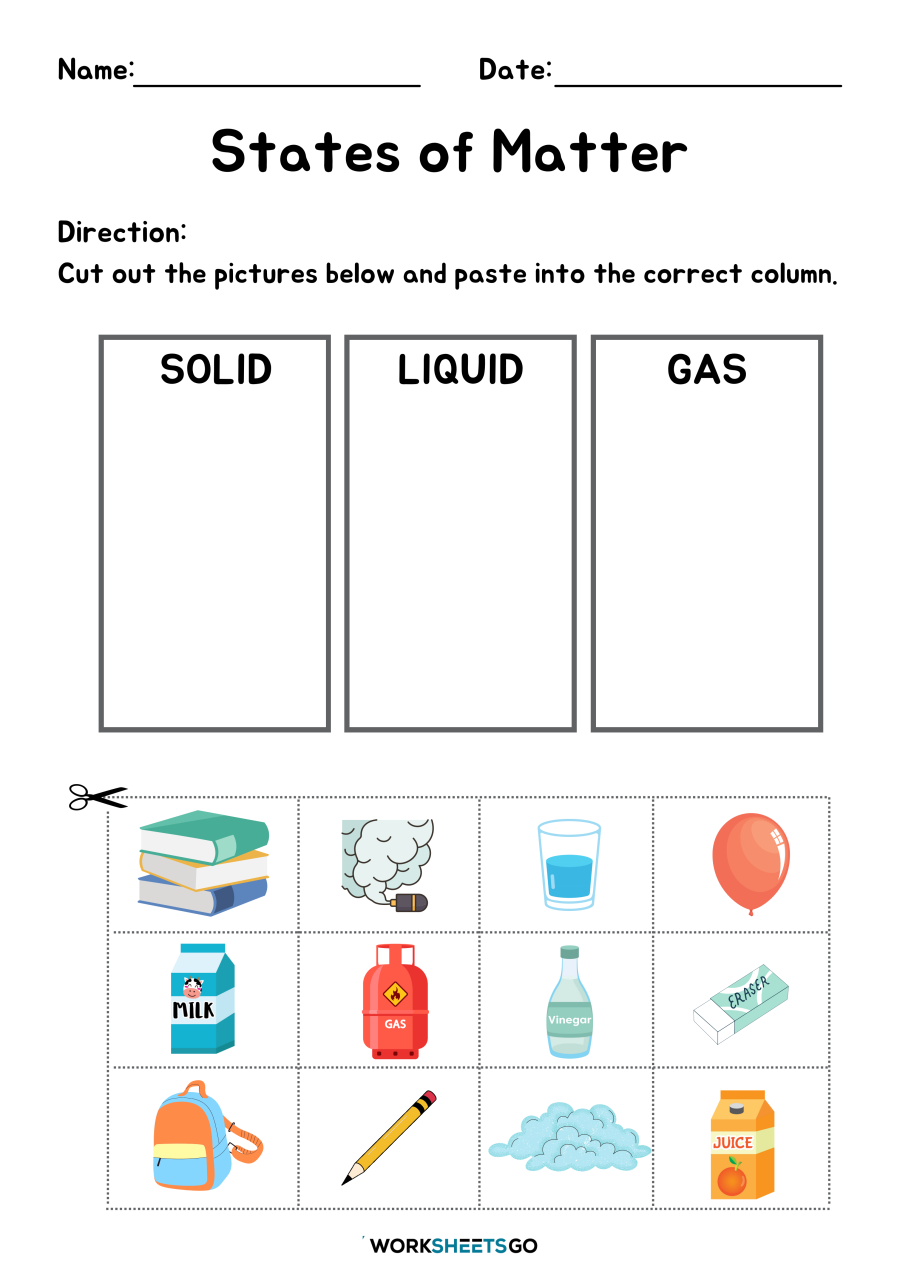 States Of Matter Worksheets WorksheetsGO States Of Matter Worksheets WorksheetsGO