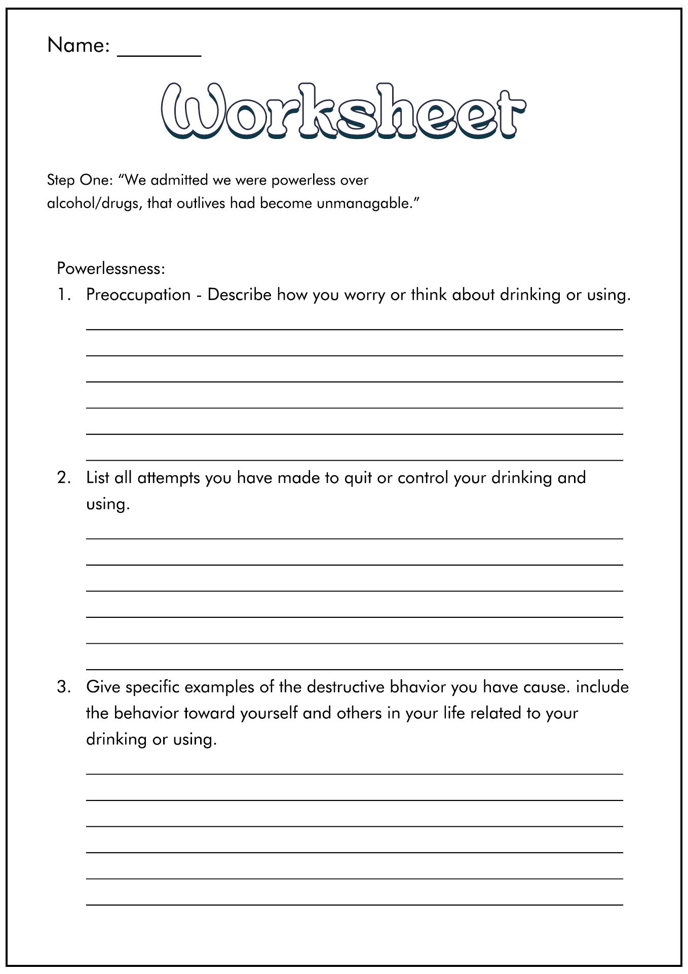 Step 02 PDF Worksheets Library Step 02 PDF Worksheets Library