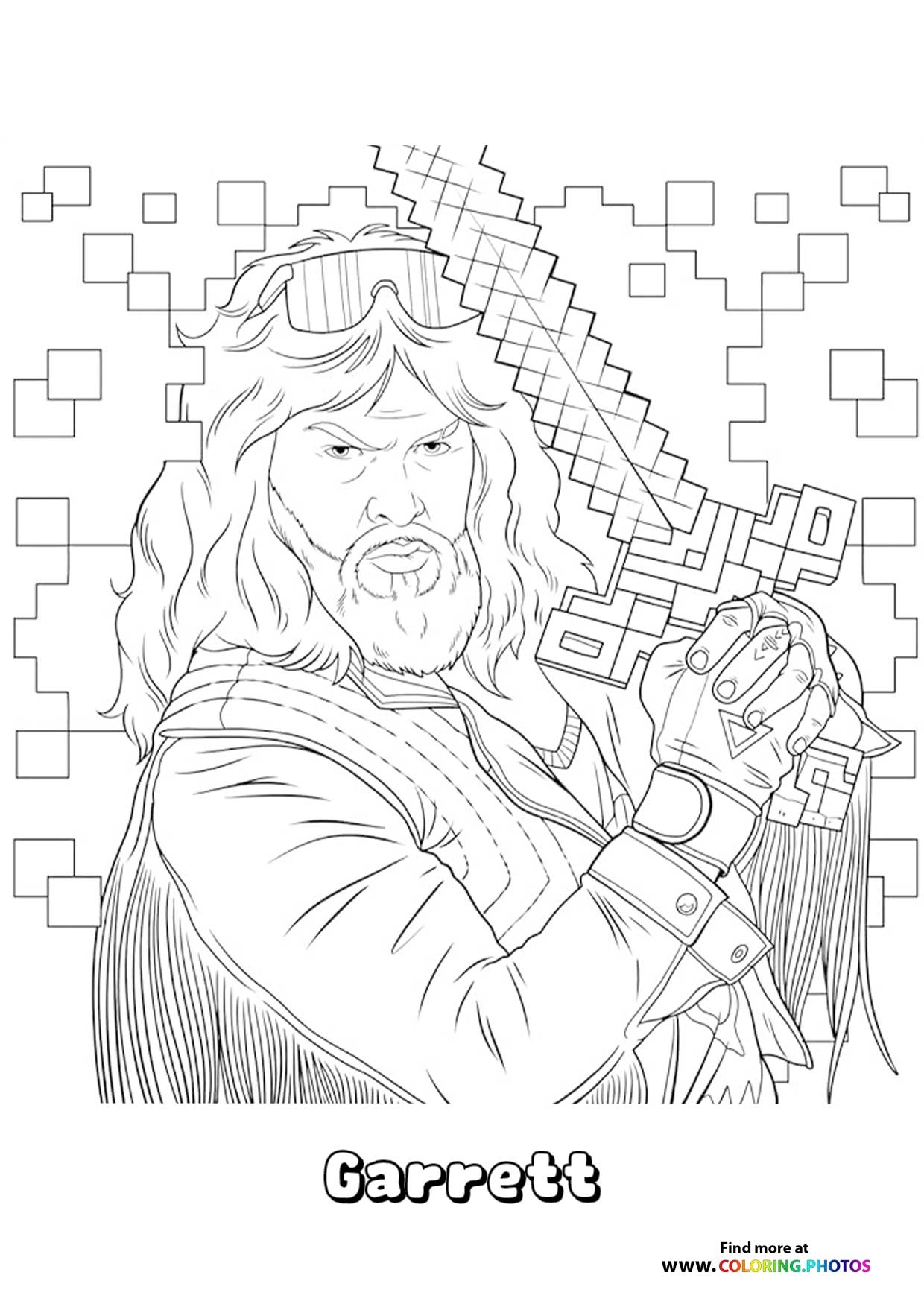 Steve From Minecraft Movie Coloring Pages For Kids