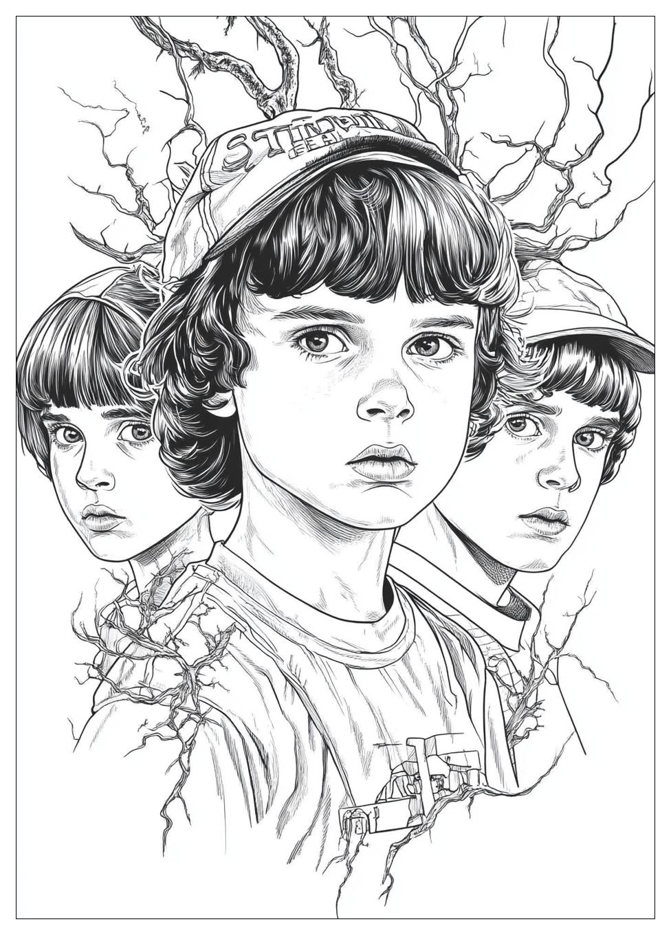 Stranger Things Coloring Pages Color Your Way Into Hawkins CrayonAZ Com Stranger Things Coloring Pages Color Your Way Into Hawkins CrayonAZ Com