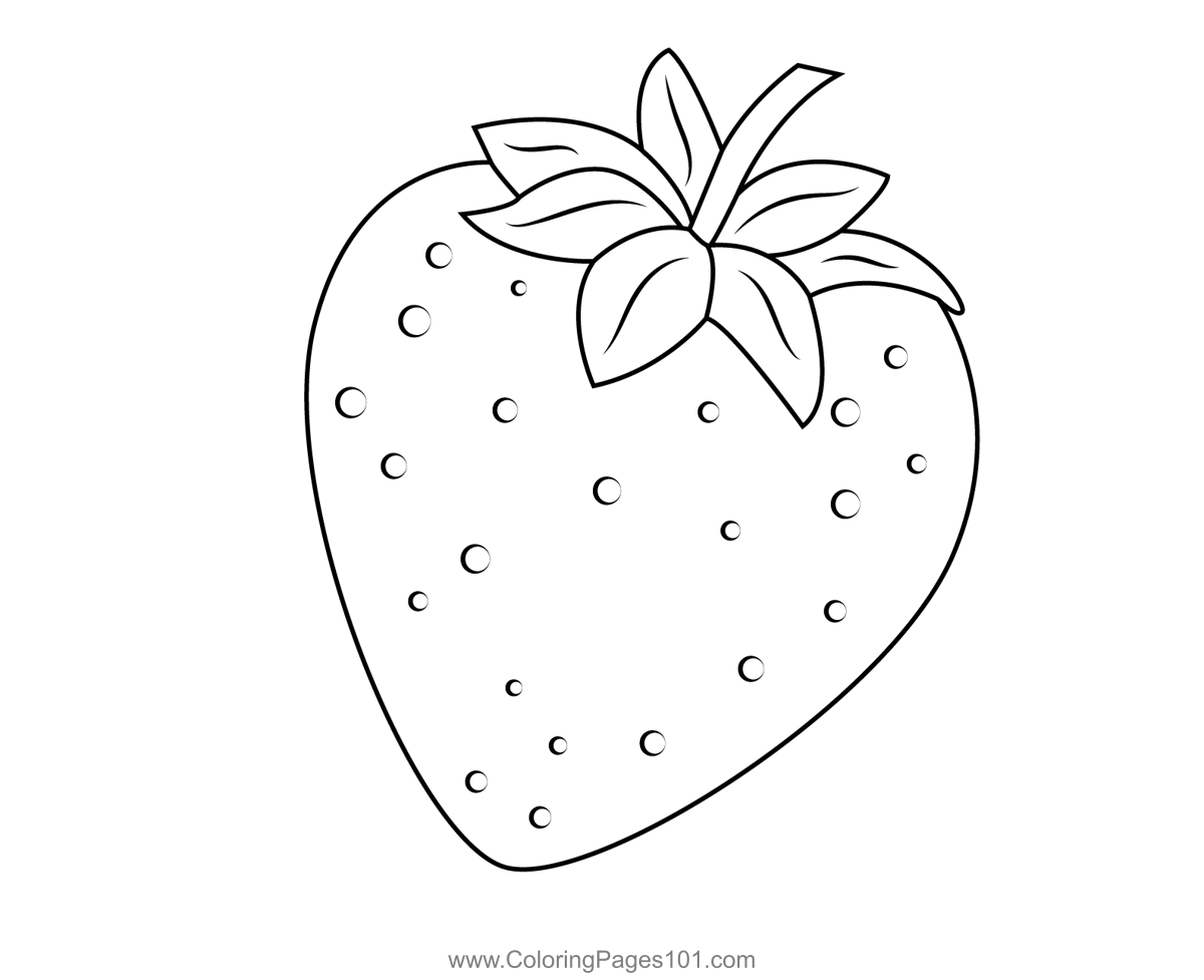 Strawberry Fruit Coloring Page For Kids Free Strawberry Printable Strawberry Fruit Coloring Page For Kids Free Strawberry Printable