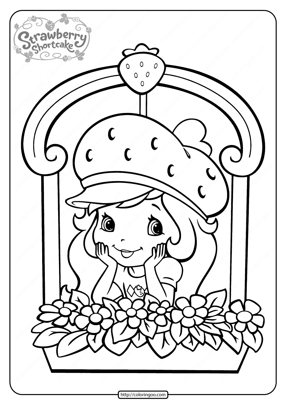Strawberry Shortcake Coloring Pages To Print Strawberry Shortcake Coloring Pages To Print