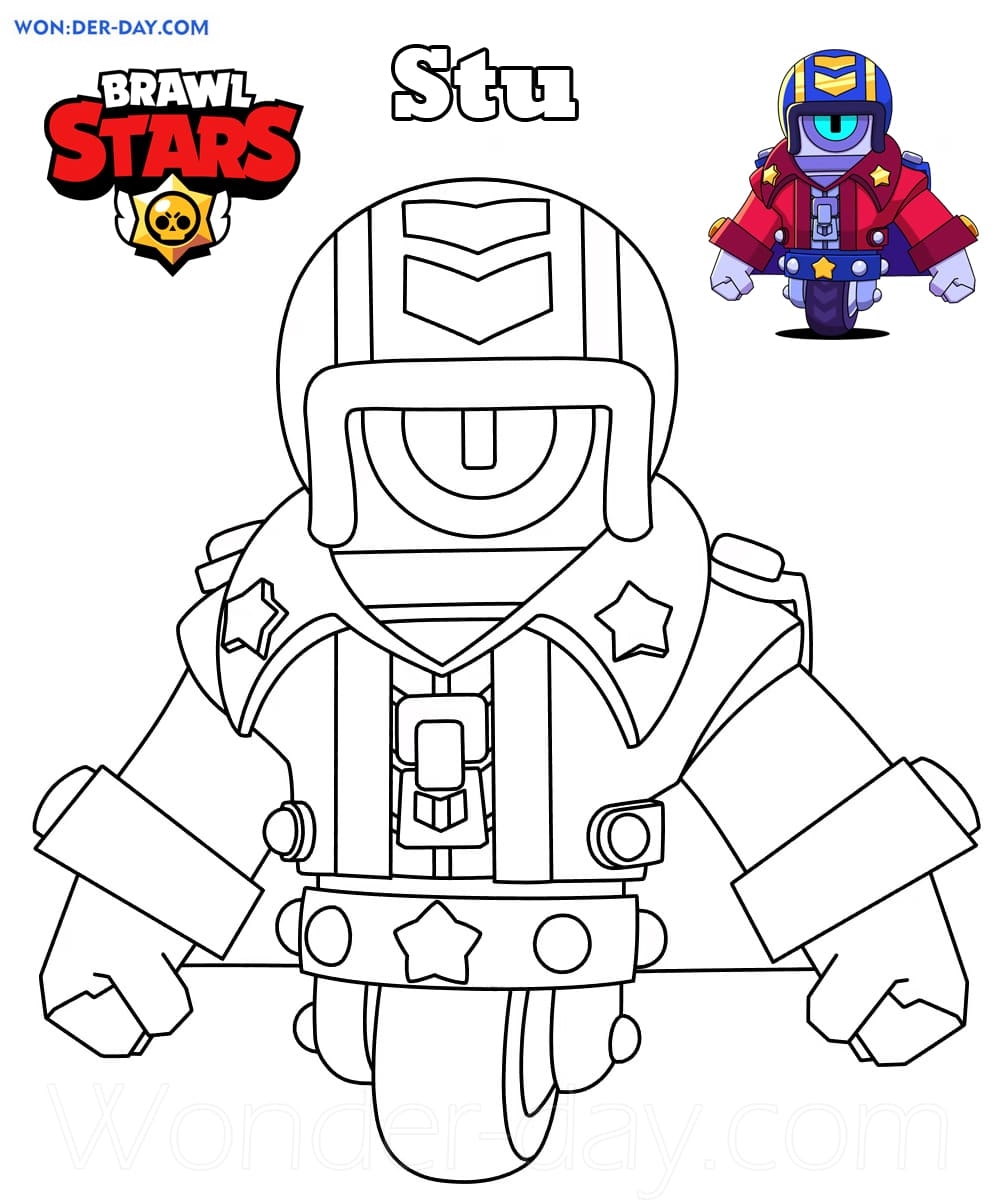 Stu Brawl Stars Coloring Pages Printable Coloring Pages Stu Brawl Stars Coloring Pages Printable Coloring Pages