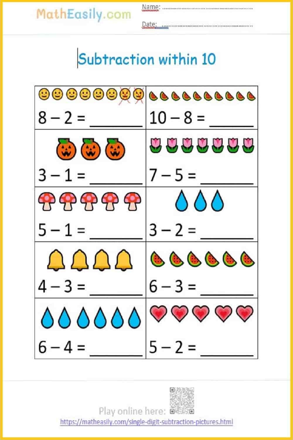 Subtraction Worksheets Kindergarten Free Printables Subtraction Worksheets Kindergarten Free Printables