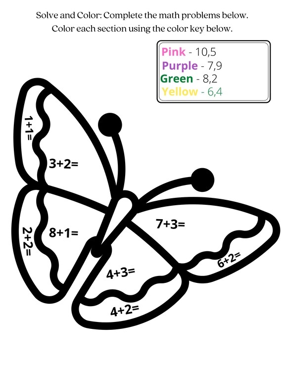 Summer Color By Code Math Worksheets Library