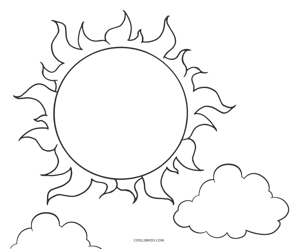 Sun Coloring Pages Sun Coloring Pages