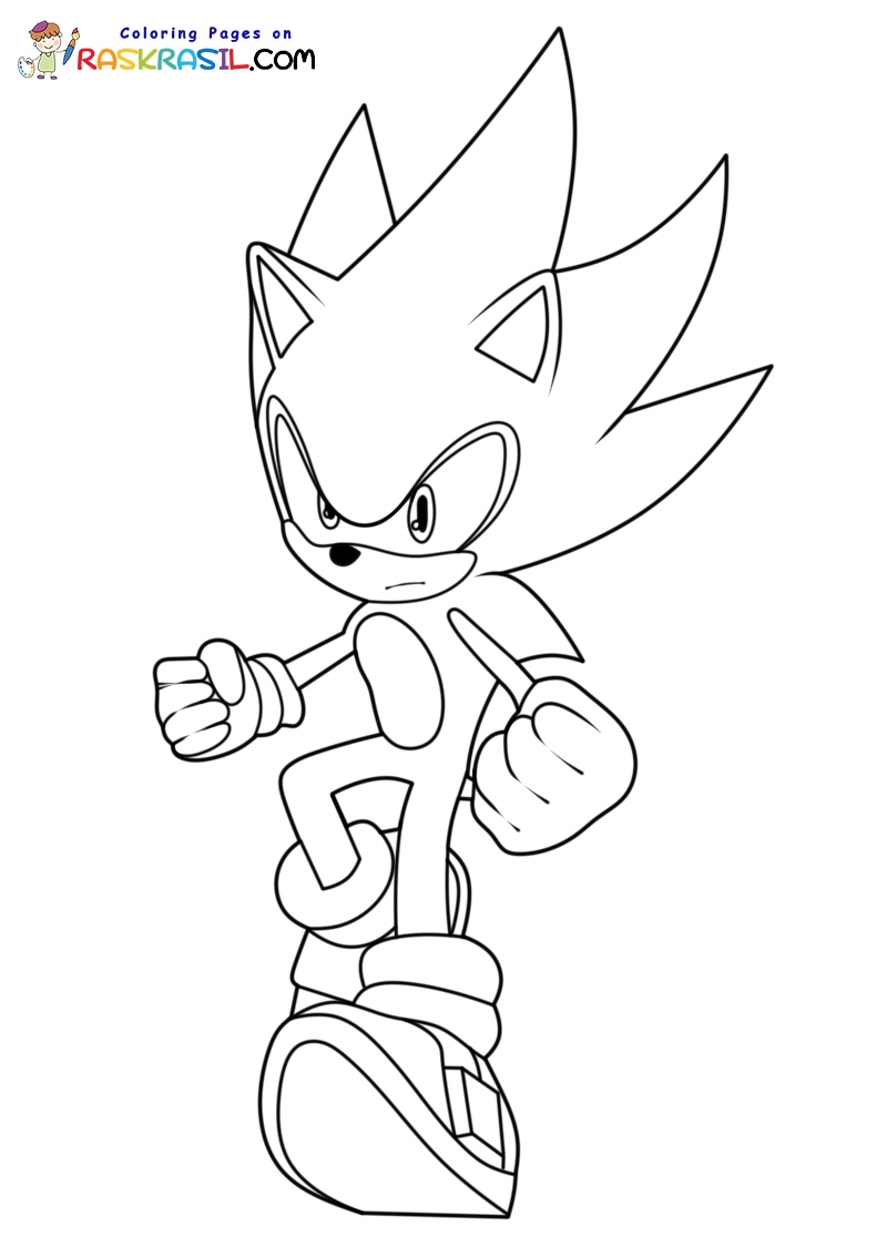 Super Sonic Kleurplaten Super Sonic Kleurplaten