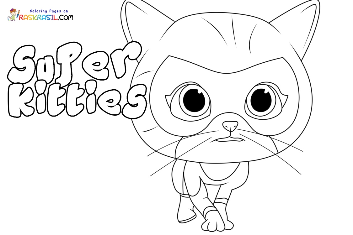 SuperKitties Coloring Pages SuperKitties Coloring Pages